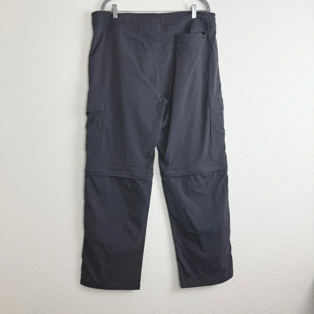 PrAna Cargo Hiking Pants Stretch Zion II Men’s Size XL | 32 inseam Grey Outdoor